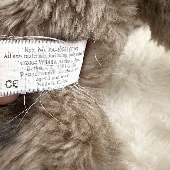 Wildlife Artists Leopard Cub Laying 10” Plush Cat 2004 Vintage - Picture 4 of 7